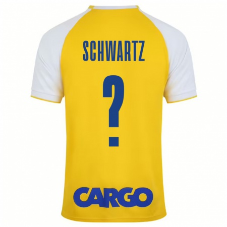 Kandiny Mujer Camiseta Noam Schwartz #0 Amarillo Blanco 1ª Equipación 2024/25 La Camisa Chile