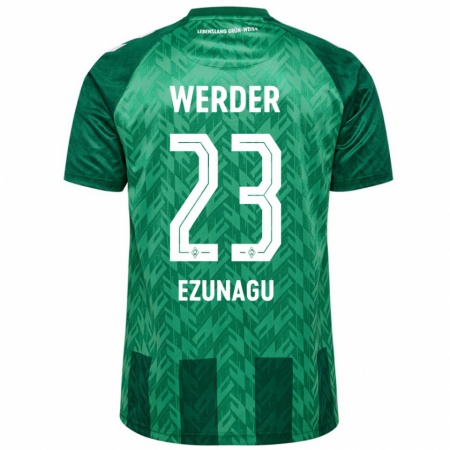 Kandiny Mujer Camiseta Ike Ezunagu #23 Verde 1ª Equipación 2024/25 La Camisa Chile