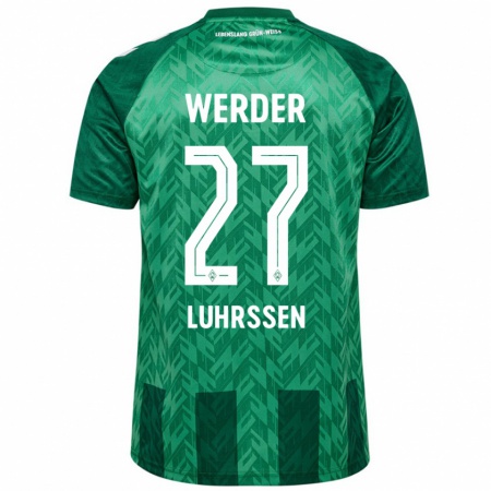 Kandiny Mujer Camiseta Nina Luhrssen #27 Verde 1ª Equipación 2024/25 La Camisa Chile