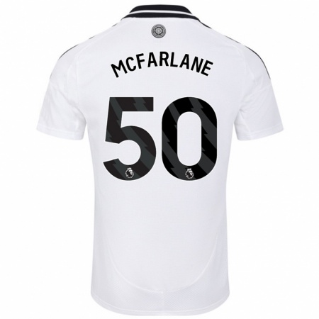 Kandiny Mujer Camiseta Callum Mcfarlane #50 Blanco 1ª Equipación 2024/25 La Camisa Chile