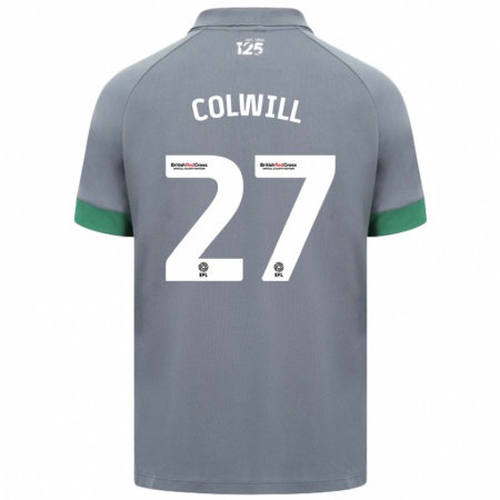 Kandiny Mujer Camiseta Rubin Colwill #27 Gris Oscuro 2ª Equipación 2024/25 La Camisa Chile