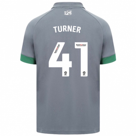 Kandiny Mujer Camiseta Matthew Turner #41 Gris Oscuro 2ª Equipación 2024/25 La Camisa Chile