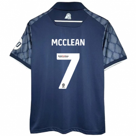 Kandiny Mujer Camiseta James Mcclean #7 Negro 2ª Equipación 2024/25 La Camisa Chile