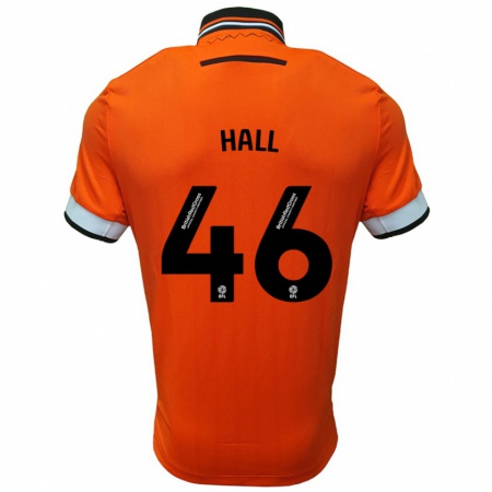 Kandiny Mujer Camiseta Jack Hall #46 Naranja Blanco 2ª Equipación 2024/25 La Camisa Chile