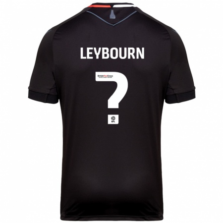 Kandiny Mujer Camiseta Charlie Leybourn #0 Negro 2ª Equipación 2024/25 La Camisa Chile