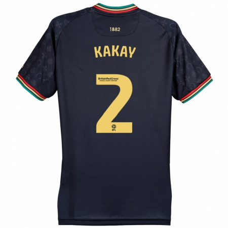 Kandiny Mujer Camiseta Osman Kakay #2 Azul Marino Oscuro 2ª Equipación 2024/25 La Camisa Chile