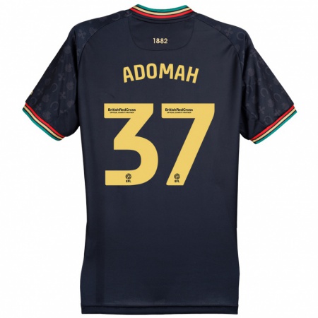 Kandiny Mujer Camiseta Albert Adomah #37 Azul Marino Oscuro 2ª Equipación 2024/25 La Camisa Chile