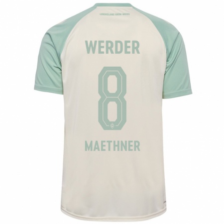 Kandiny Mujer Camiseta Finn Maethner #8 Blanquecino Verde Claro 2ª Equipación 2024/25 La Camisa Chile