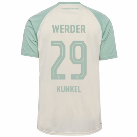 Kandiny Mujer Camiseta Melina Kunkel #29 Blanquecino Verde Claro 2ª Equipación 2024/25 La Camisa Chile