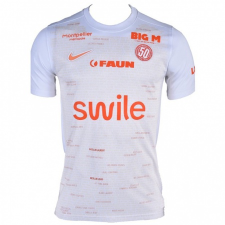 Kandiny Mujer Camiseta Mathis Robinand #0 Blanco 2ª Equipación 2024/25 La Camisa Chile