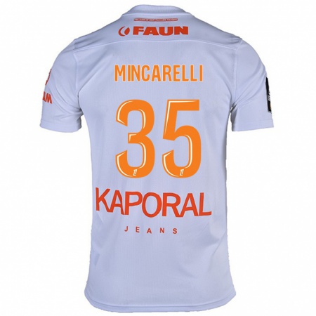 Kandiny Mujer Camiseta Lucas Mincarelli #35 Blanco 2ª Equipación 2024/25 La Camisa Chile