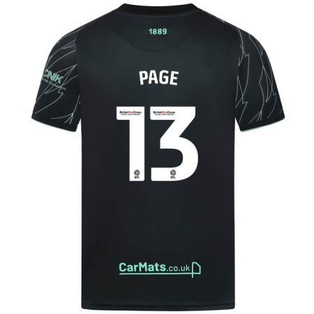 Kandiny Mujer Camiseta Olivia Page #13 Negro Verde 2ª Equipación 2024/25 La Camisa Chile