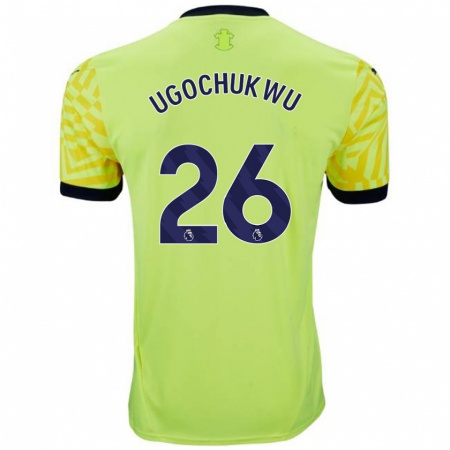 Kandiny Mujer Camiseta Lesley Ugochukwu #26 Amarillo 2ª Equipación 2024/25 La Camisa Chile