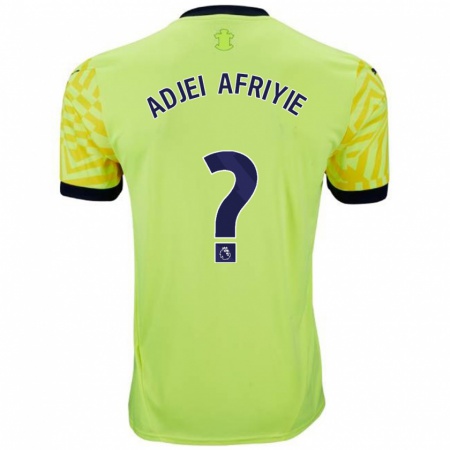 Kandiny Mujer Camiseta Hansel Adjei-Afriyie #0 Amarillo 2ª Equipación 2024/25 La Camisa Chile