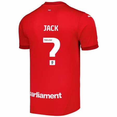 Kandiny Niño Camiseta Jack Woodcock #0 Rojo 1ª Equipación 2024/25 La Camisa Chile