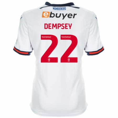 Kandiny Niño Camiseta Kyle Dempsey #22 Blanco 1ª Equipación 2024/25 La Camisa Chile