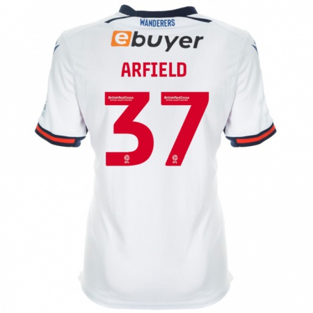 Kandiny Niño Camiseta Scott Arfield #37 Blanco 1ª Equipación 2024/25 La Camisa Chile