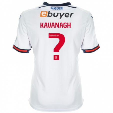 Kandiny Niño Camiseta Lexie Kavanagh #0 Blanco 1ª Equipación 2024/25 La Camisa Chile