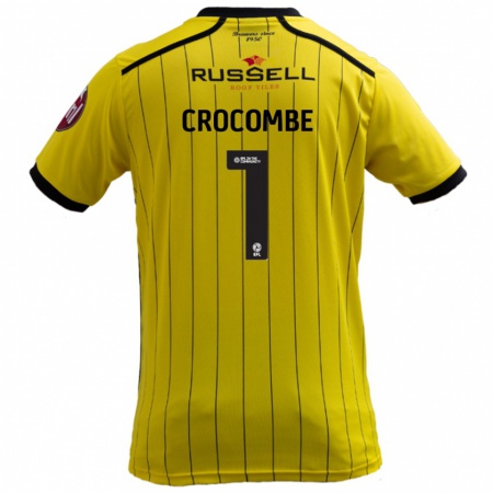 Kandiny Niño Camiseta Max Crocombe #1 Amarillo 1ª Equipación 2024/25 La Camisa Chile