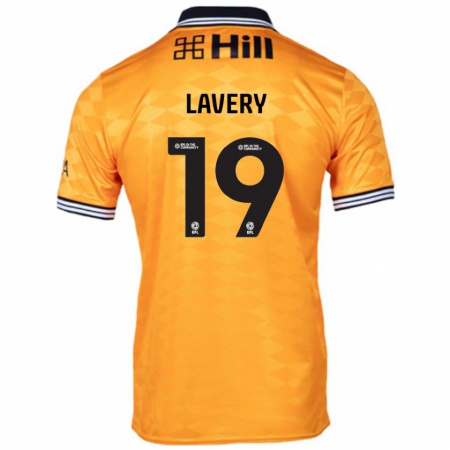 Kandiny Niño Camiseta Shayne Lavery #19 Naranja 1ª Equipación 2024/25 La Camisa Chile