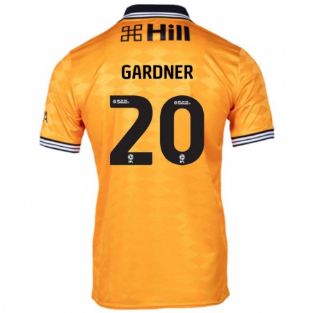 Kandiny Niño Camiseta Gary Gardner #20 Naranja 1ª Equipación 2024/25 La Camisa Chile