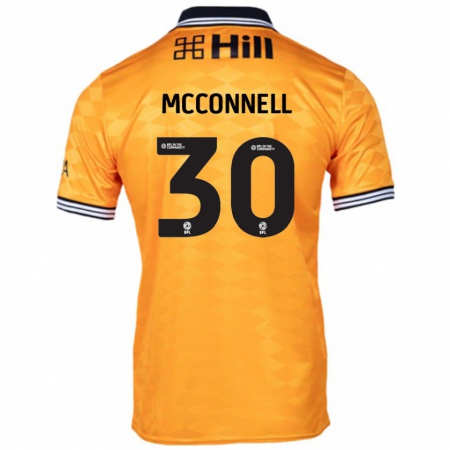 Kandiny Niño Camiseta Glenn Mcconnell #30 Naranja 1ª Equipación 2024/25 La Camisa Chile