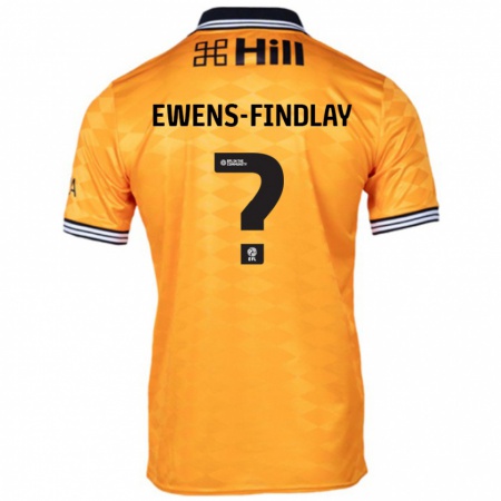 Kandiny Niño Camiseta Ty Ewens-Findlay #0 Naranja 1ª Equipación 2024/25 La Camisa Chile