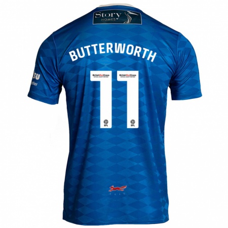 Kandiny Niño Camiseta Daniel Butterworth #11 Azul 1ª Equipación 2024/25 La Camisa Chile