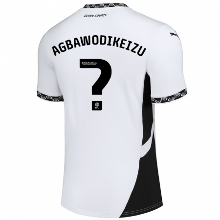 Kandiny Niño Camiseta Charles Ebuka Agbawodikeizu #0 Blanco Negro 1ª Equipación 2024/25 La Camisa Chile