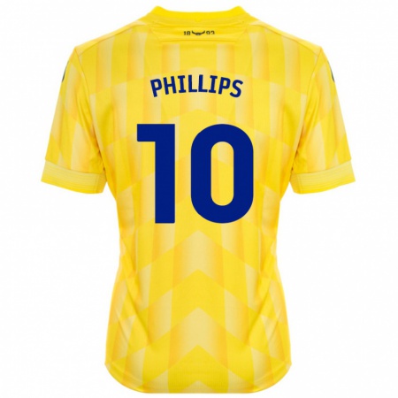 Kandiny Niño Camiseta Matt Phillips #10 Amarillo 1ª Equipación 2024/25 La Camisa Chile