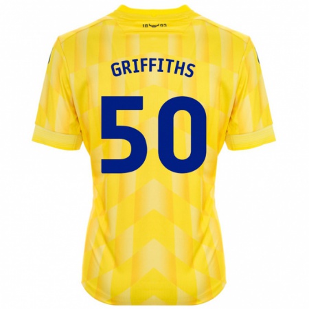 Kandiny Niño Camiseta Louis Griffiths #50 Amarillo 1ª Equipación 2024/25 La Camisa Chile