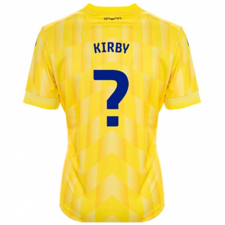 Kandiny Niño Camiseta Ellie Kirby #0 Amarillo 1ª Equipación 2024/25 La Camisa Chile