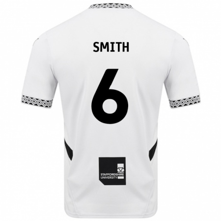 Kandiny Niño Camiseta Nathan Smith #6 Blanco 1ª Equipación 2024/25 La Camisa Chile