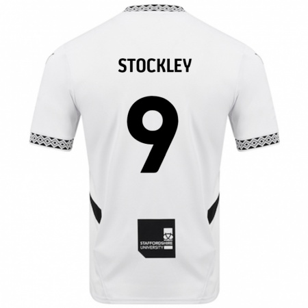 Kandiny Niño Camiseta Jayden Stockley #9 Blanco 1ª Equipación 2024/25 La Camisa Chile