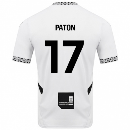 Kandiny Niño Camiseta Ruari Paton #17 Blanco 1ª Equipación 2024/25 La Camisa Chile