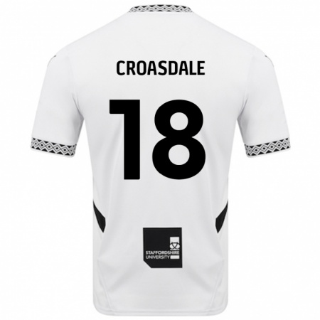 Kandiny Niño Camiseta Ryan Croasdale #18 Blanco 1ª Equipación 2024/25 La Camisa Chile