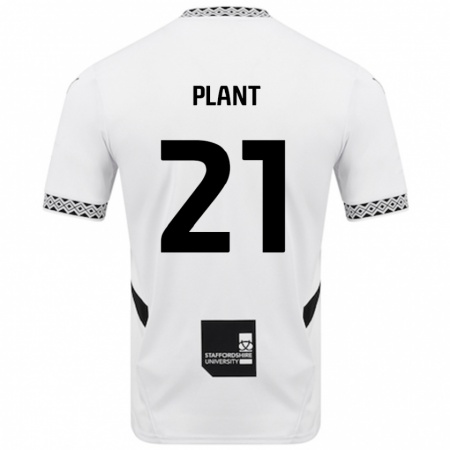 Kandiny Niño Camiseta James Plant #21 Blanco 1ª Equipación 2024/25 La Camisa Chile