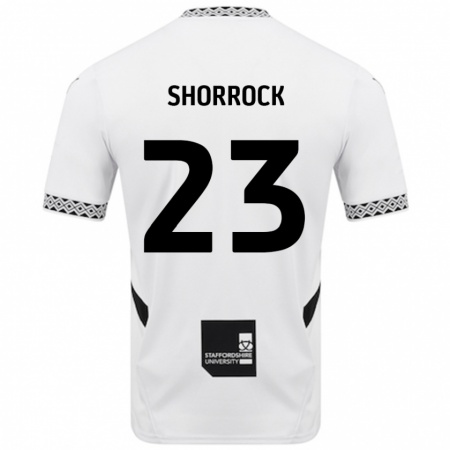 Kandiny Niño Camiseta Jack Shorrock #23 Blanco 1ª Equipación 2024/25 La Camisa Chile