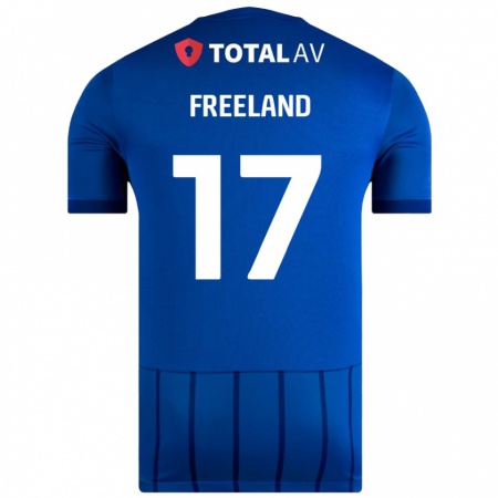 Kandiny Niño Camiseta Georgie Freeland #17 Azul 1ª Equipación 2024/25 La Camisa Chile