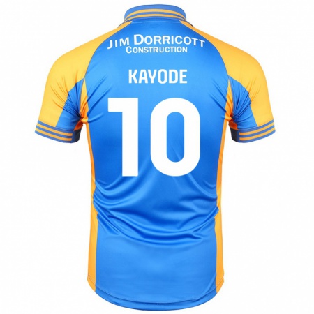 Kandiny Niño Camiseta Joshua Kayode #10 Azul Ámbar 1ª Equipación 2024/25 La Camisa Chile