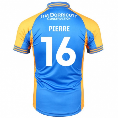 Kandiny Niño Camiseta Aaron Pierre #16 Azul Ámbar 1ª Equipación 2024/25 La Camisa Chile