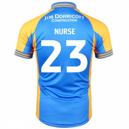 Kandiny Niño Camiseta George Nurse #23 Azul Ámbar 1ª Equipación 2024/25 La Camisa Chile