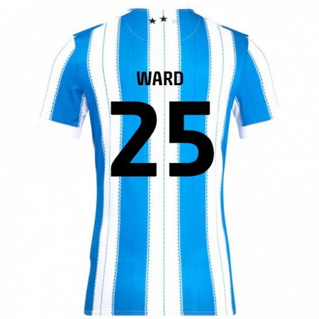 Kandiny Niño Camiseta Danny Ward #25 Azul Blanco 1ª Equipación 2024/25 La Camisa Chile