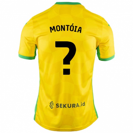 Kandiny Niño Camiseta Guilherme Montóia #0 Amarillo Verde 1ª Equipación 2024/25 La Camisa Chile