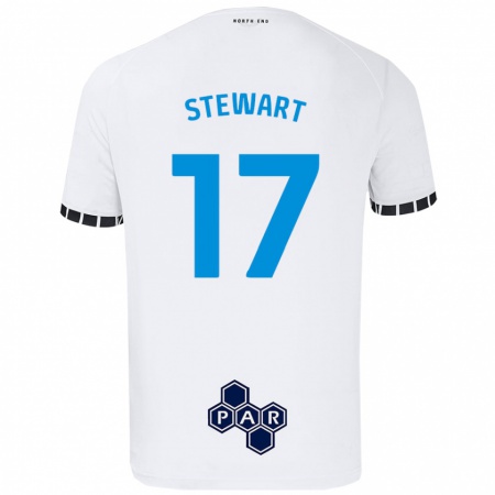 Kandiny Niño Camiseta Layton Stewart #17 Blanco 1ª Equipación 2024/25 La Camisa Chile