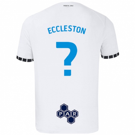 Kandiny Niño Camiseta Ethan Eccleston #0 Blanco 1ª Equipación 2024/25 La Camisa Chile