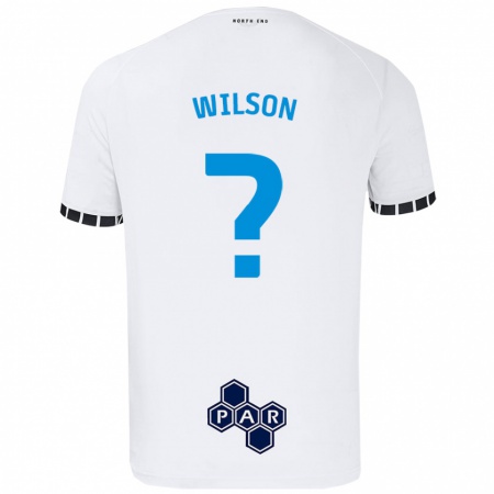 Kandiny Niño Camiseta Max Wilson #0 Blanco 1ª Equipación 2024/25 La Camisa Chile