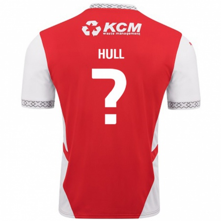 Kandiny Niño Camiseta Jake Hull #0 Rojo Blanco 1ª Equipación 2024/25 La Camisa Chile