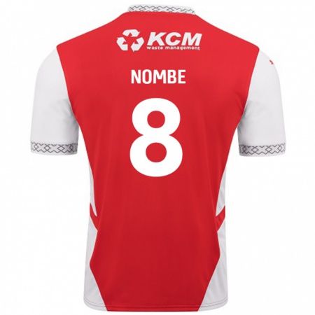 Kandiny Niño Camiseta Sam Nombe #8 Rojo Blanco 1ª Equipación 2024/25 La Camisa Chile