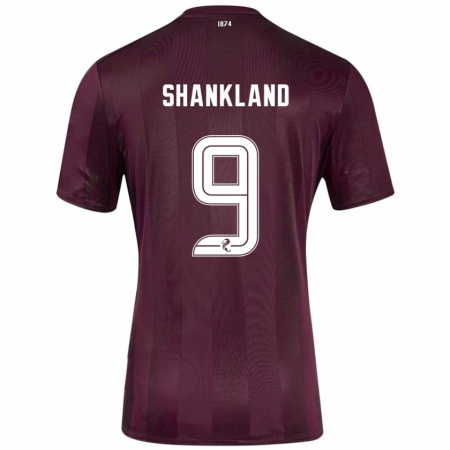 Kandiny Niño Camiseta Lawrence Shankland #9 Borgoña 1ª Equipación 2024/25 La Camisa Chile